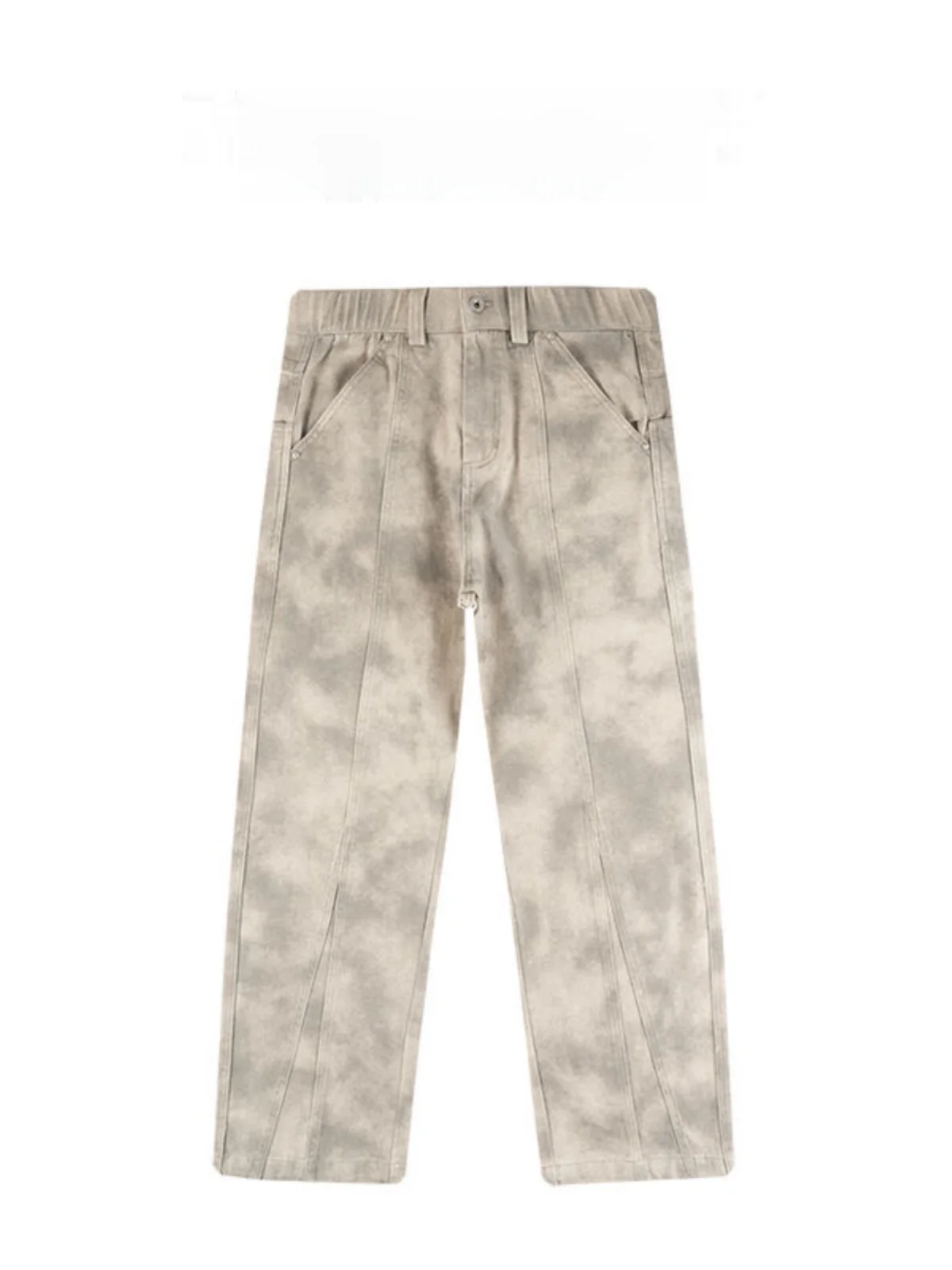 

BAIRBAOLIY Премиум-американские ретро прямые повседневные брюки весна 2025 новые потертые длинные брюки для мужчин