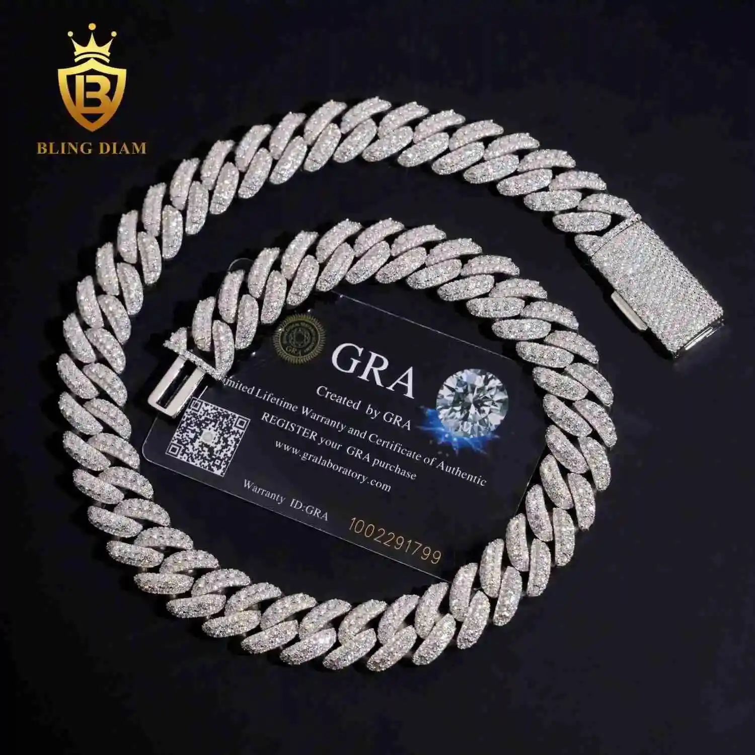 

Wholesale Factory Direct 925 Sterling Silver Cuban Link Chain 16mm Hip Hop Jewelry Passes Diamond Tester VVS Moissanite Necklace
