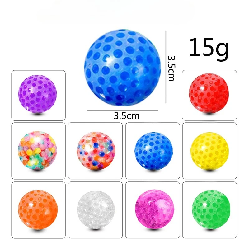 1ps bolas de uva 3,5 cm estilo aleatorio juguetes para apretar novedad liberación de apretar juguete para aliviar el estrés juguetes divertidos para niños y niñas