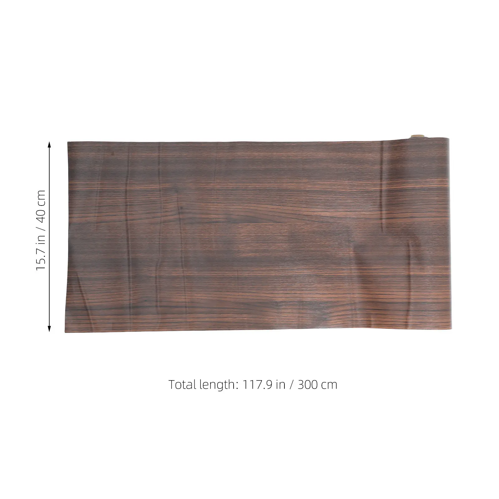 1 Roll Furniture Wood Grain Sticker PVC Peel Stick Wallpaper for Cabinets Shelves Wardrobe Desktop Rustic Wood Grain Decal