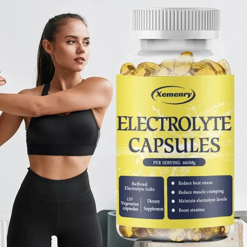 

Electrolyte Capsules - Electrolyte Supplement To Support Energy, Endurance and Hydration, and To Help Relieve Muscle Cramps
