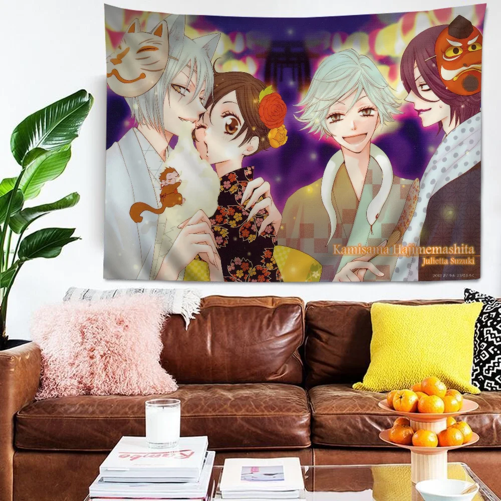 Anime Kamisama Kiss Anime Tapestry Indian Buddha Wall Decoration Witchcraft Bohemian Hippie Wall Hanging Sheets