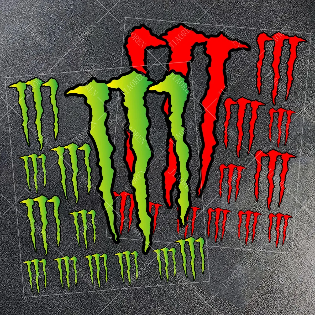 

Christmas Halloween Reflective Monster Energy Sticker Logo Decal For Yamaha Honda Suzuki Kawasaki