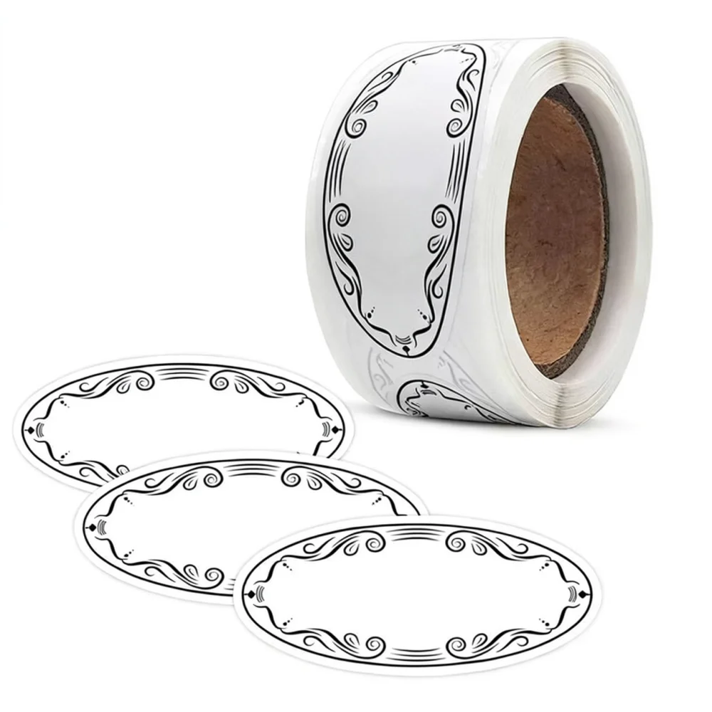 Yazılabilir Oval Etiket Çıkart - Food Storage Jar Labels incelemesi ve fiyatı