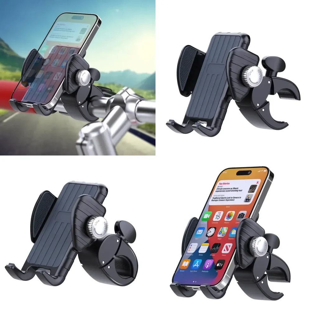 

Quick Release Motorcycle Bike Phone Mount Scooter Handlebar Clamp Phone Holder Cell Phone Holder for Motorbike