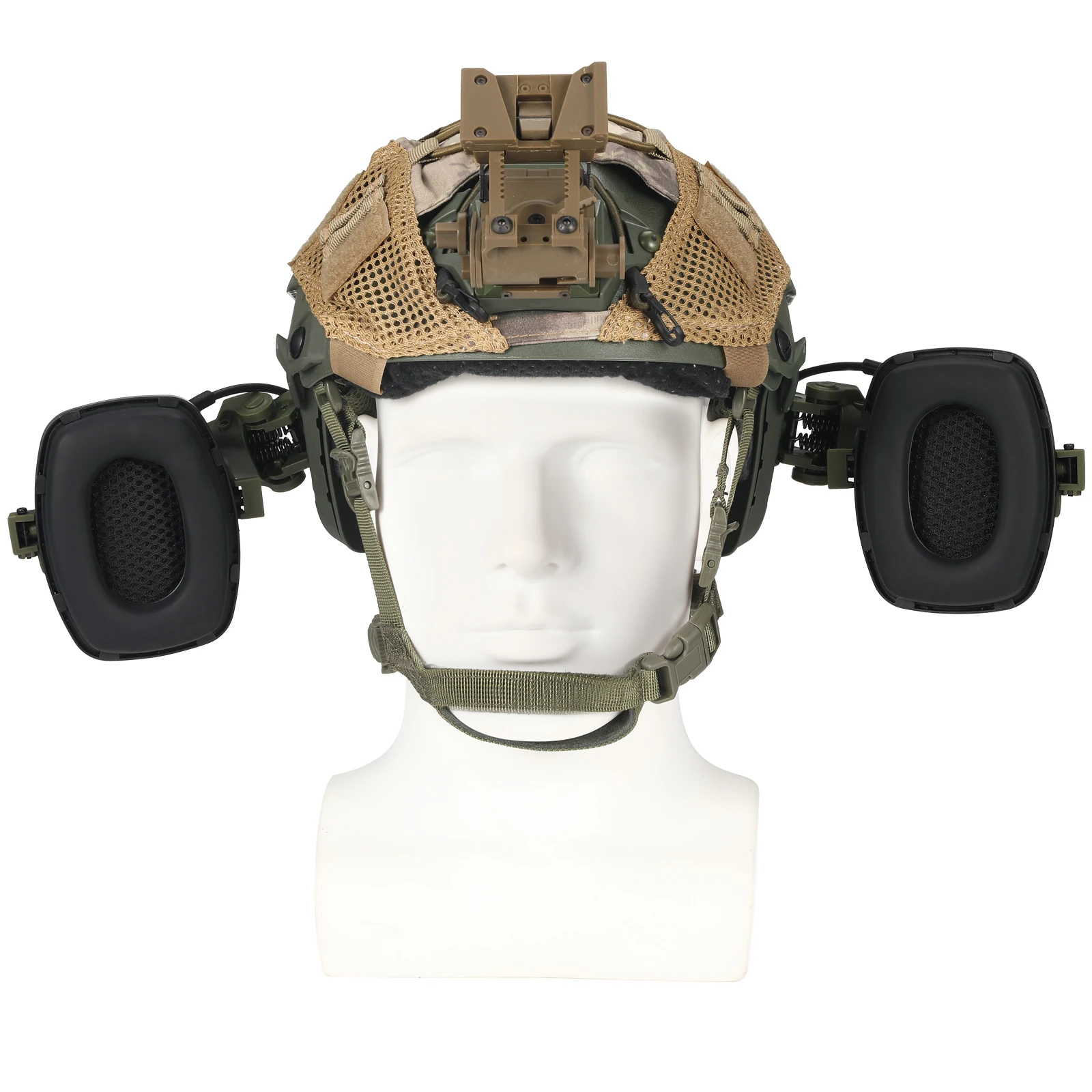 Shooting Earmuffs Tactical Helmet Headset impact sport Electronic Hearing Protector Equipped with ARC Rail