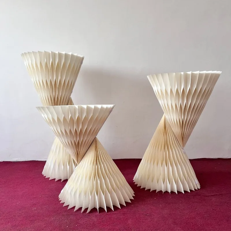 Organ origami furniture hourglass booth jewelry luggage display stand counter wedding props dessert stand exhibition festival