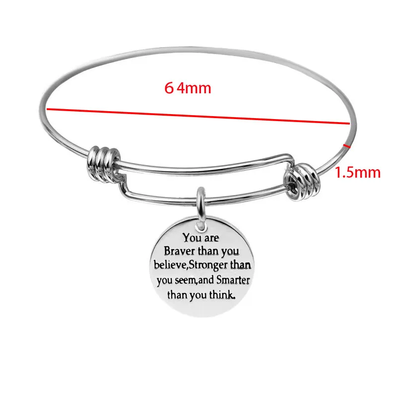 3pcs StainlessSteel Adjustable Bracelet Fadeless Vacumm Plated Antiallergic High Quality DIY Fahion Jewelry Unfading 2 Color