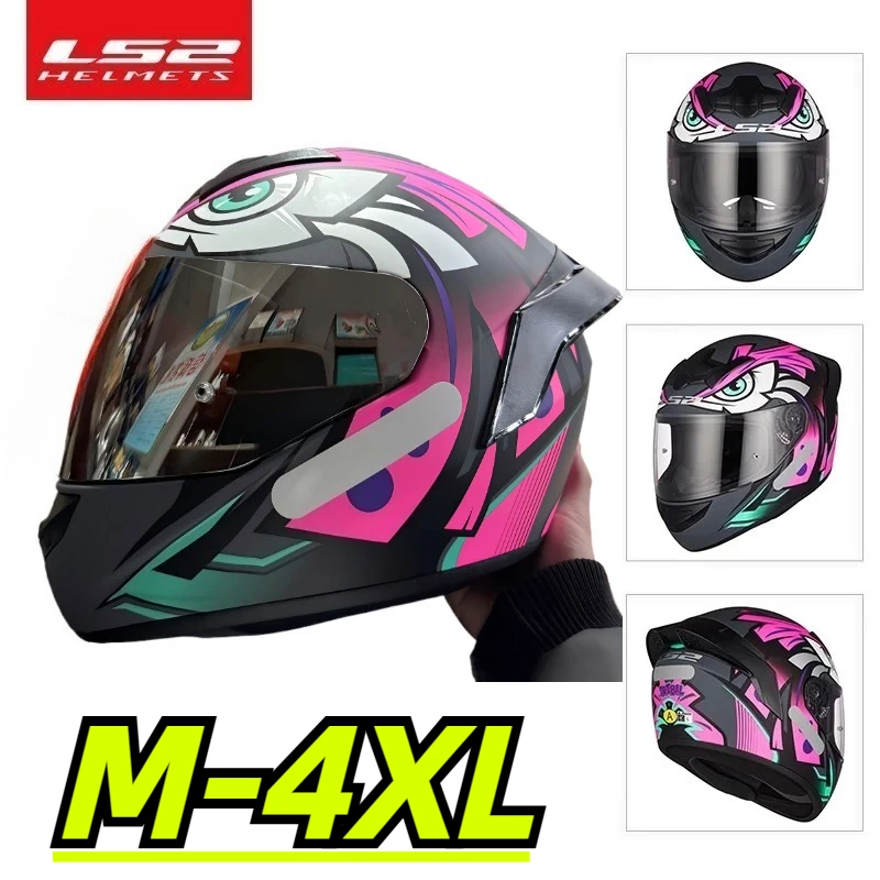 

Full Face Motorcycle Helmet LS2 FF358 Original ECE DOT Approved Unisex Racing Motorbike Safety Helmet