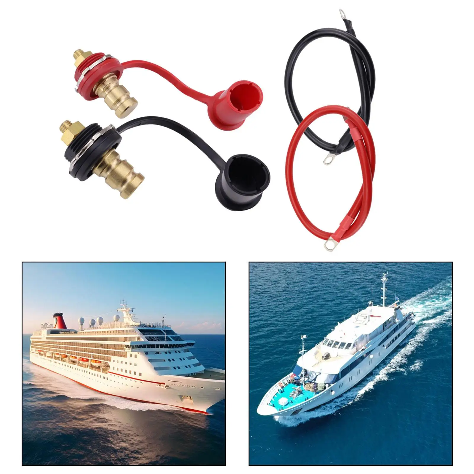 

Набор стоек для зарядного устройства, переходник для аккумулятора, водонепроницаемые разъемы 250 А, перемычки для зарядки, клеммы для авто, лодки, грузовика