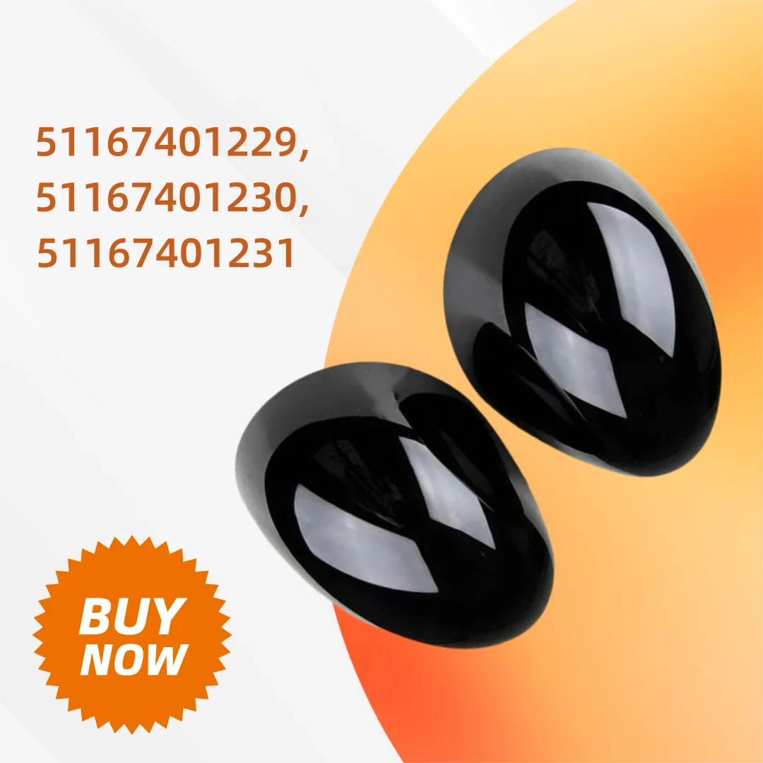 

Pair Gloss Black Replacement Wing Mirror Shells for BMW Mini F54 F55 F56 F57 F60 Exterior Accessory Car Part