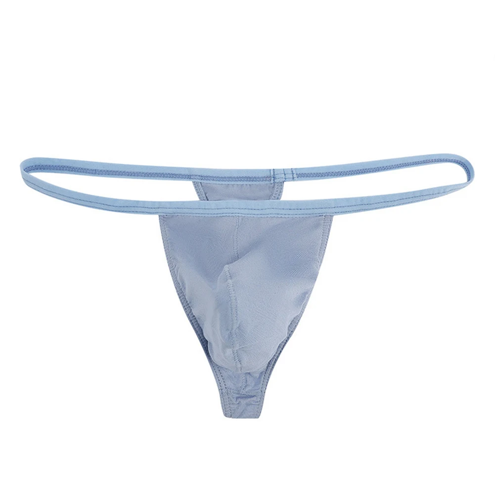 

Fashionable 2023 New G-String T-Back Solid Underpants Underwear Men Panties Sexy Soft Bikini Briefs Breathable