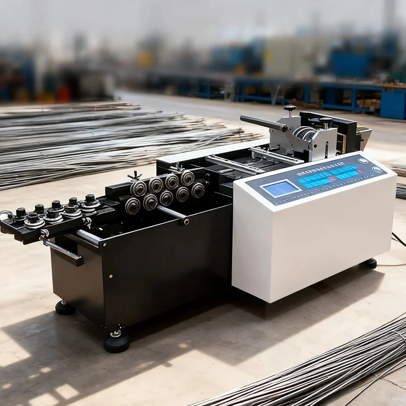 

202550-60HZ 30-120pcs/min Metal Wire Rope Cutting Machine Automatic Iron Steel Copper Aluminum Wire Cutter With Straightener