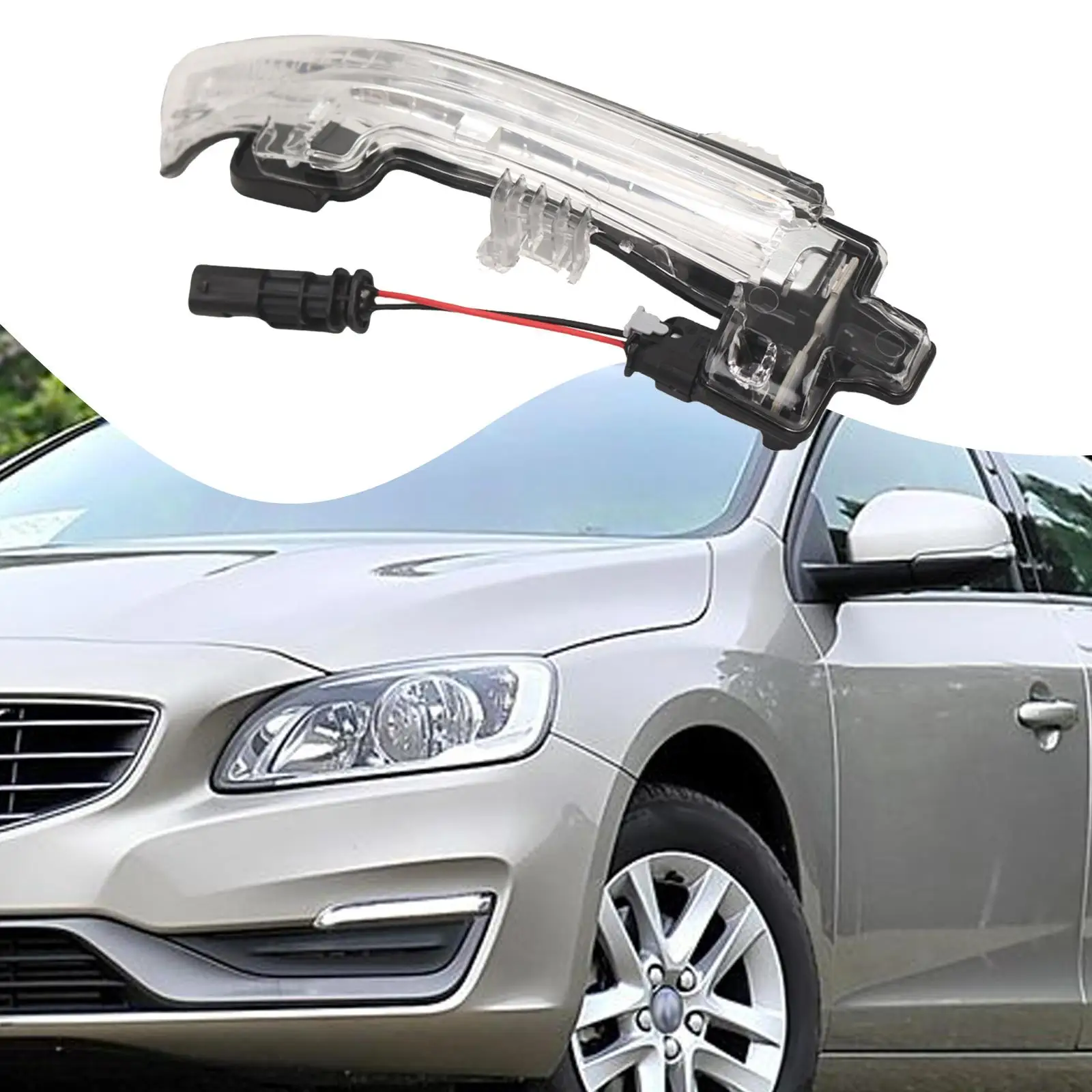 

Автомобильный указатель поворота зеркала заднего вида 31371519 Портативный с проводным указателем поворота