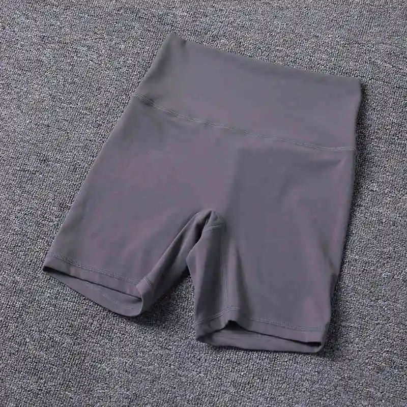 Solid Color Soft Women Fitness Sports Short Leggings Cycling Comprehensive Training Jog High Waist Yoga Short