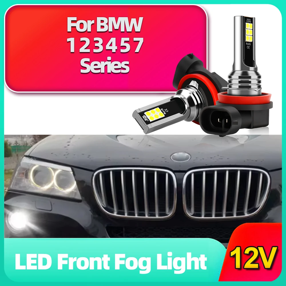 

2x LED Fog Light 12V Lamp H8 H11 For BMW F20 F21 F45 F23 F22 F87 F46 F30 F80 E93 E92 F34 F31 F33 F83 F32 F82 F36 F10 F01 F02 F03