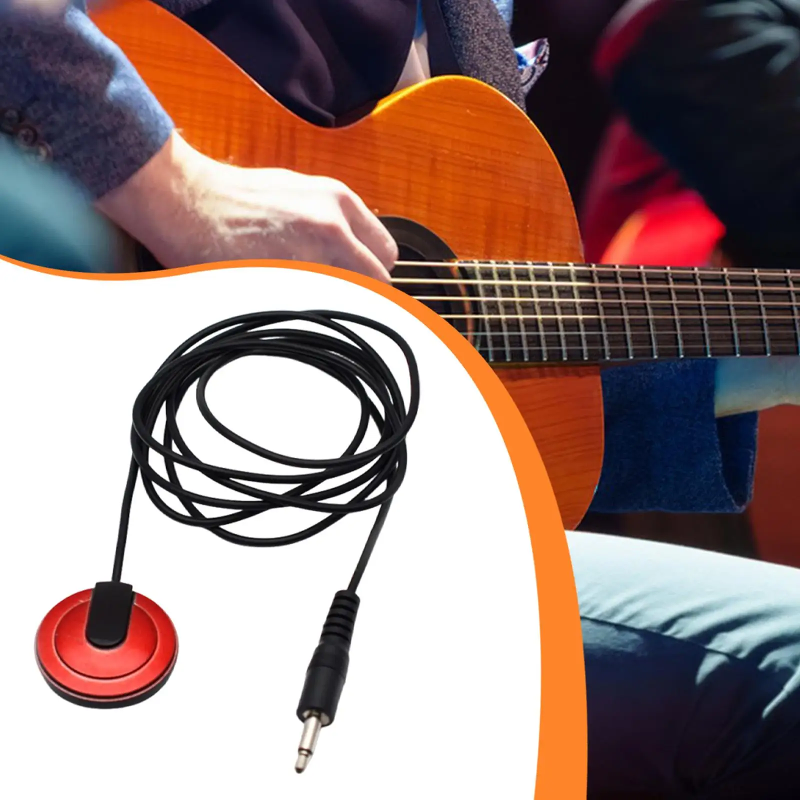 Micro de guitare acoustique piézo-électrique, installation facile, remplacement de Microphone pour Instrument de musique, violon, Banjo, ukulélé