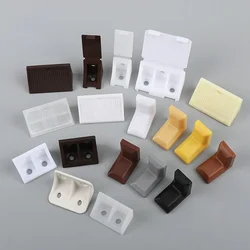 50pcs Partition corner code with cover support furniture straight corner code cabinet connector with iron small hanging code