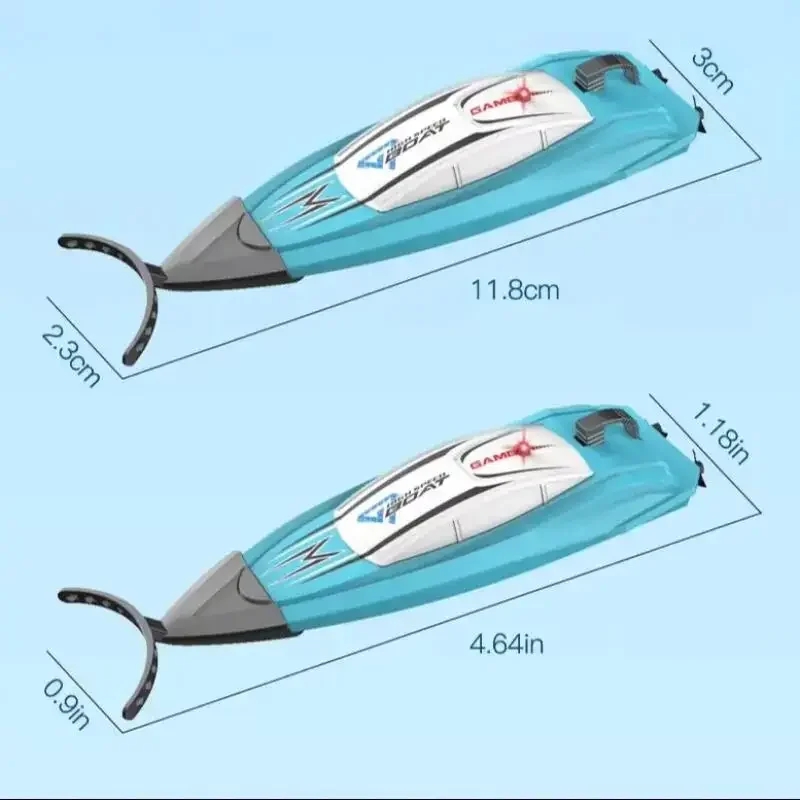 Mini RC Boat 2.4G Remote Control Speedboat for Children Radio Controlled Boats Bathtub Pool Competitive Game Electric Boats Toy