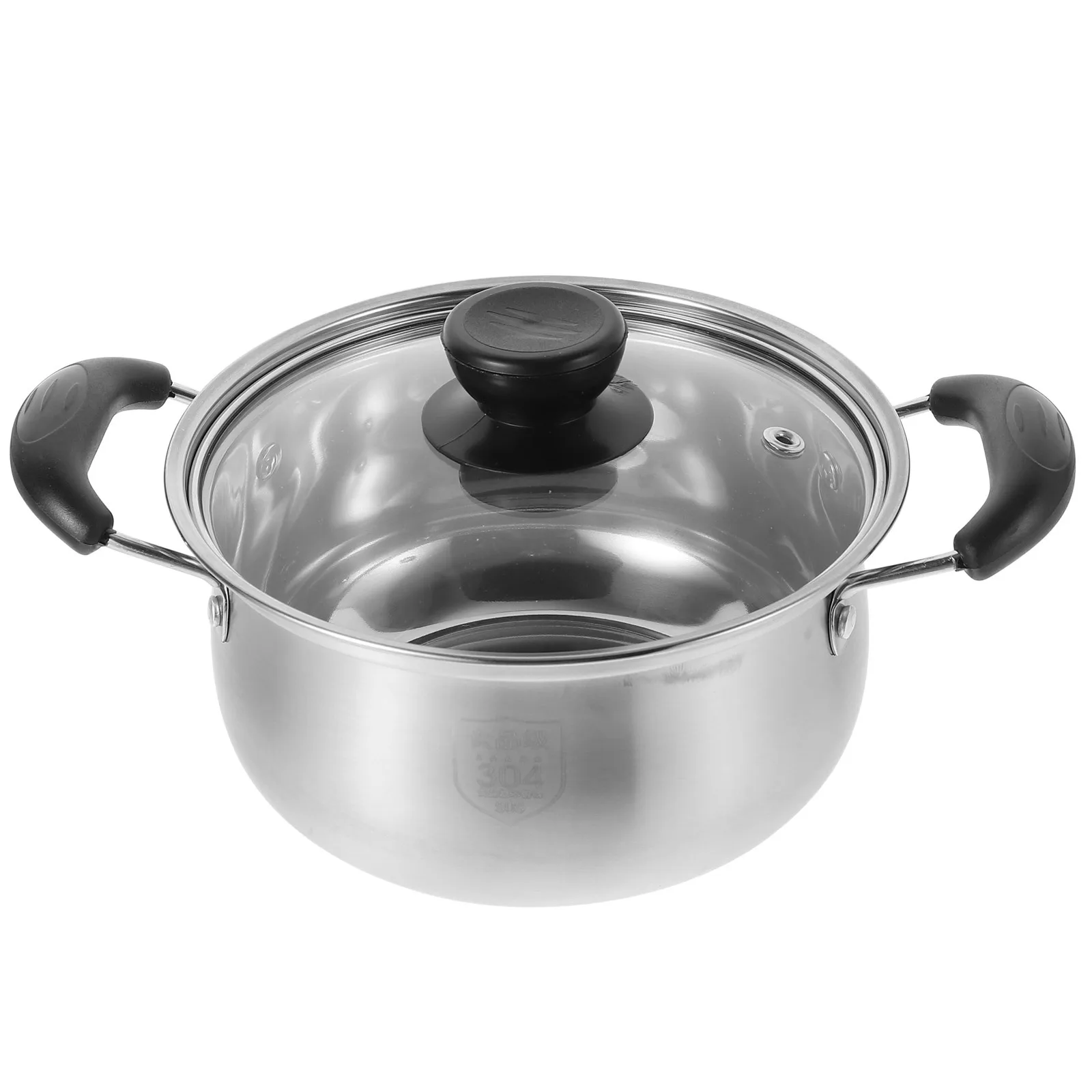 

Stainless Steel Soup Pot 3 Quart Heavy Duty Stockpot For Milk Coffee Oatmeal Boiling Dishwasher Safe With Lid Double