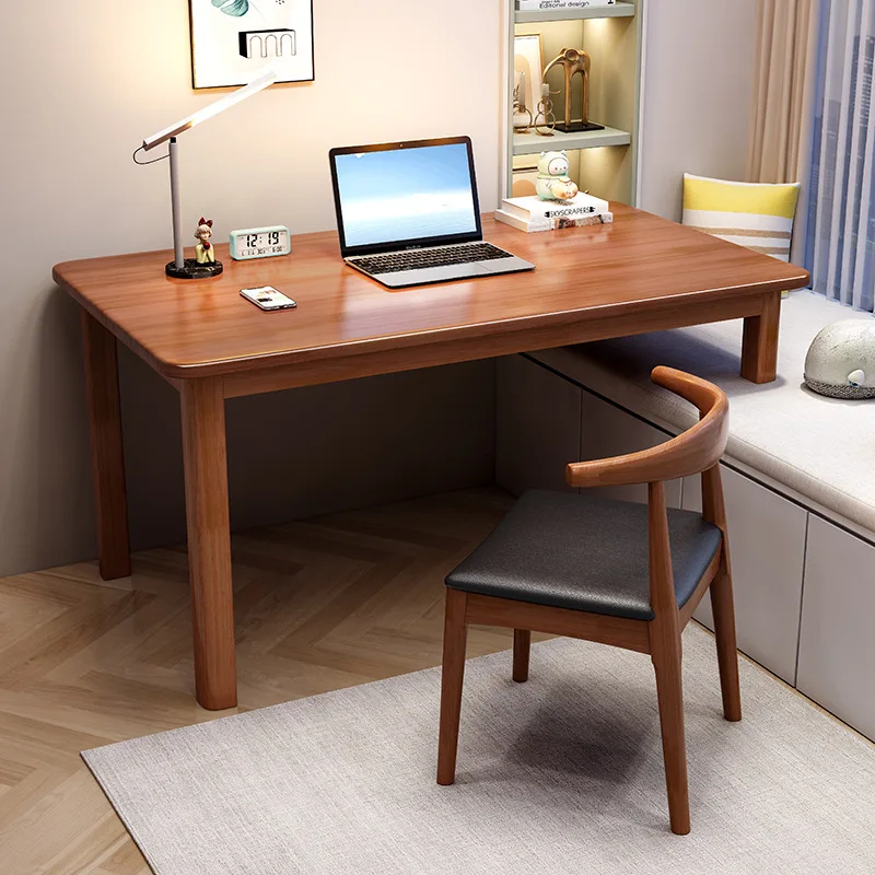 

Simple single solid wood computer desk bay window desk removable high and low foot bedroom study table home desk