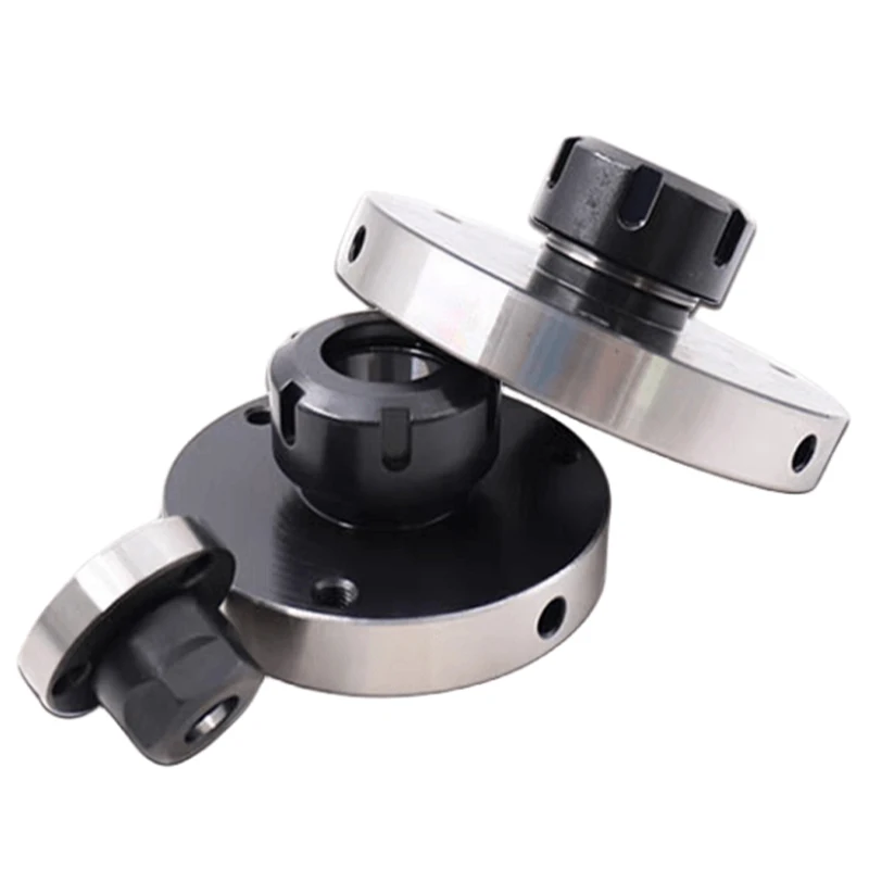 80mm/100mm/125mm Diameter ER16 ER20 ER25 ER32 ER40 Collet Chuck high Accuracy Carbon Steel Fixing Chuck Holder For CNC Milling