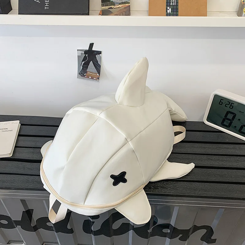 Backpack Creative Cartoon Men Women Shark Backpacks Unique Funny Trendy Large Capacity Fashionable Personality Cool