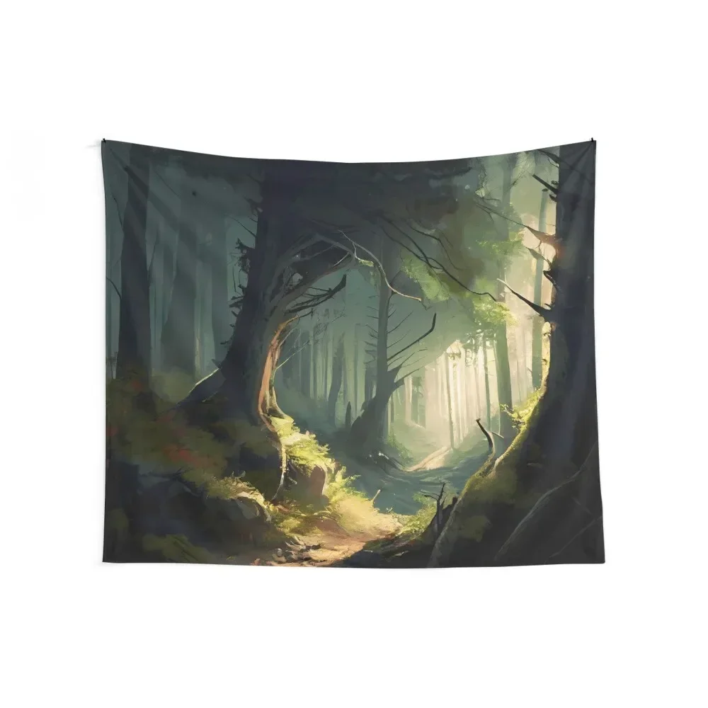 The Sunlit Forest Tapestry Mushroom Room Decorator Wall Decoration Items Wall Decorations Tapestry