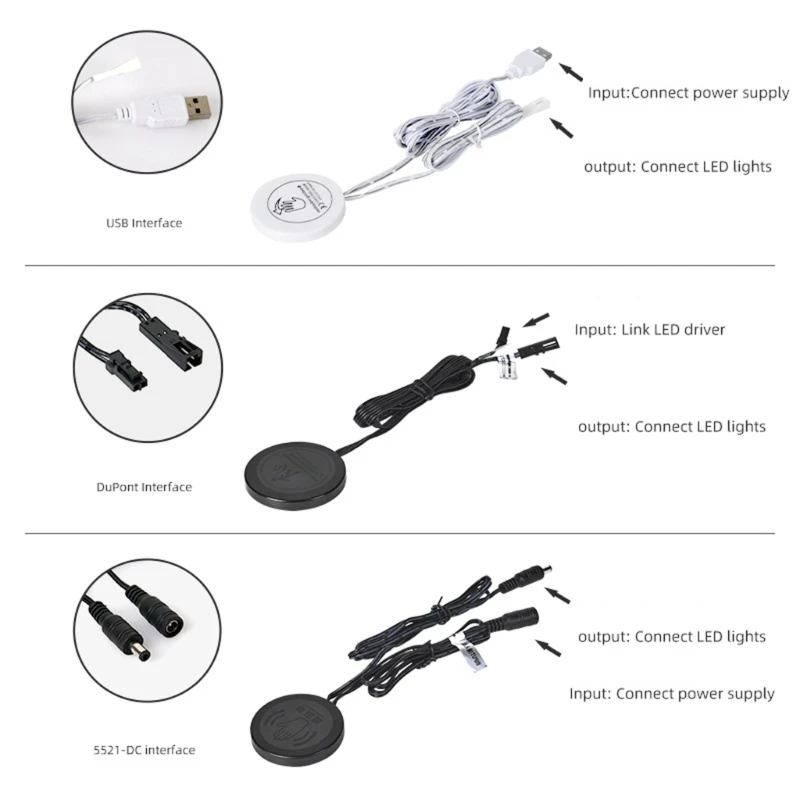 

Hand Sensoring Switches Touch Frees Control Switches ABS for Electrical Gadgets