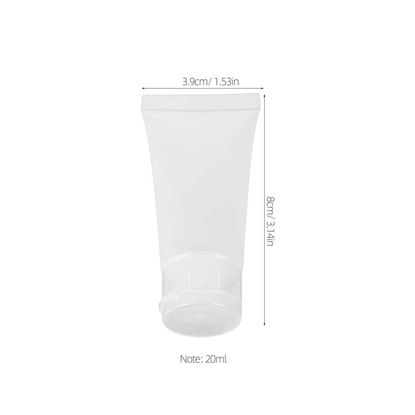 8 قطع من زجاجات توزيع أنبوب السفر قابلة لإعادة الملء ومضادة للتسرب ومحمولة لحاويات شامبو كريم الغسول 20 مل #2