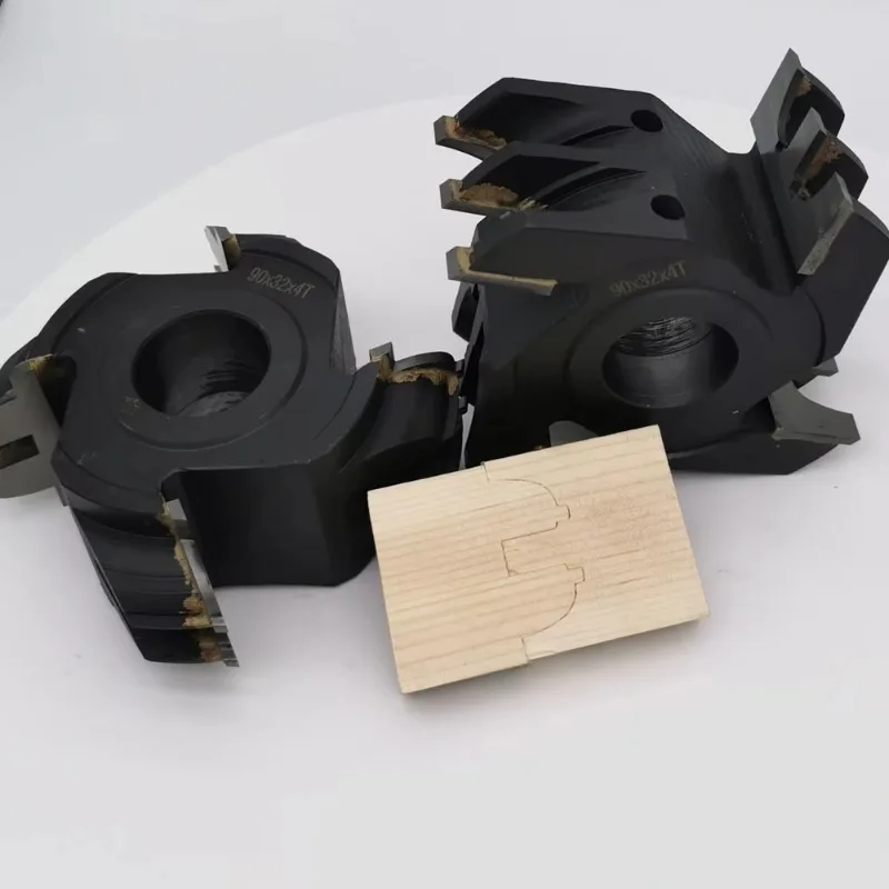 Industrial Carbide Tipped Shaper Cutter Head for Woodworking Tongue and Groove Milling Tool Profile Cutters for Door Frame 40H