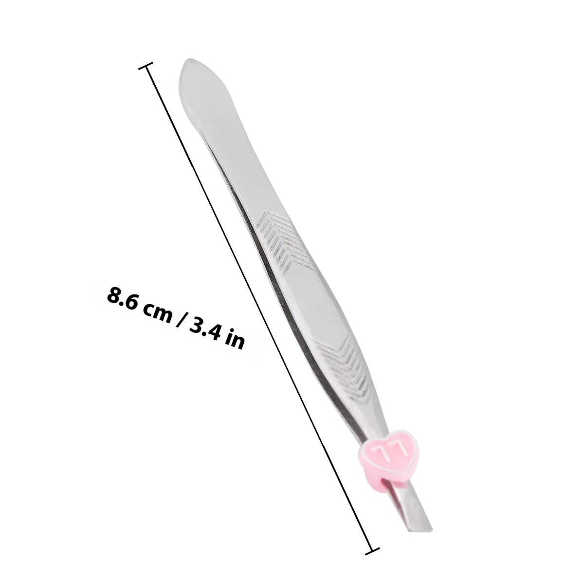 2개입 스테인리스 스틸 비벨 눈썹 족집게 제모 얼굴 정밀 클램프 메이크업 도구 랜덤 색상 플랫 대각선 팁