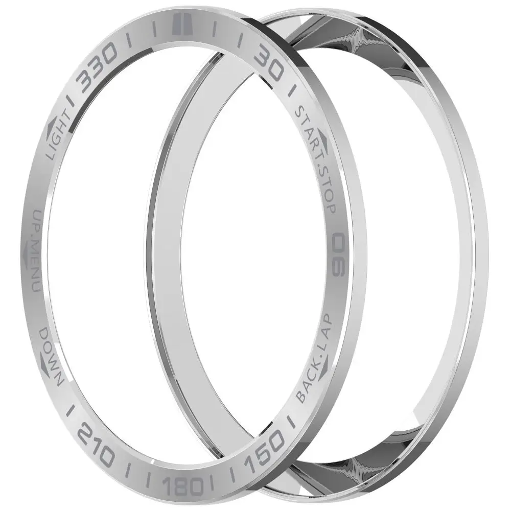 Stainless Steel Bezel Ring Styling Case Anti-Scratch Decorative Metal Frame Replacement Protective for Garmin Quatix 8 47mm/51mm