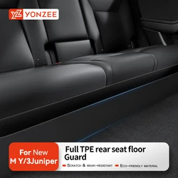 YZ For Tesla Model Y 3 Highland Juniper Rear Seat Lower Protective Mat Electric Vehicle Protective Pad 2021-2025 Accessories