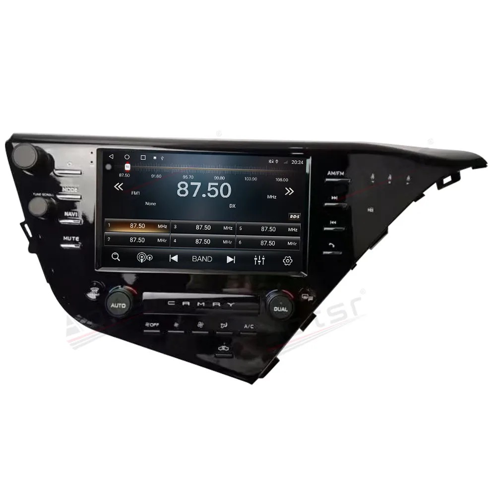 

12,3 ‘’ Carplay Android 13 для Toyota Camry 2018, GPS-навигация, автомобильное радио HD сенсорный экран, стерео, автоаксессуары