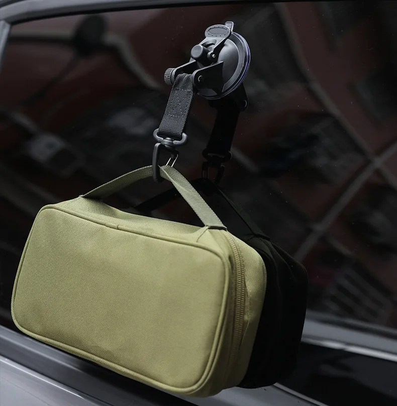 4 Stück starke Auto-Saugnapf-Anker, Outdoor-Zelte-Befestigungshaken, robuste Spannvorrichtung für Camping, Markisen, Planen, Karabiner-Zubehör – Detail 8