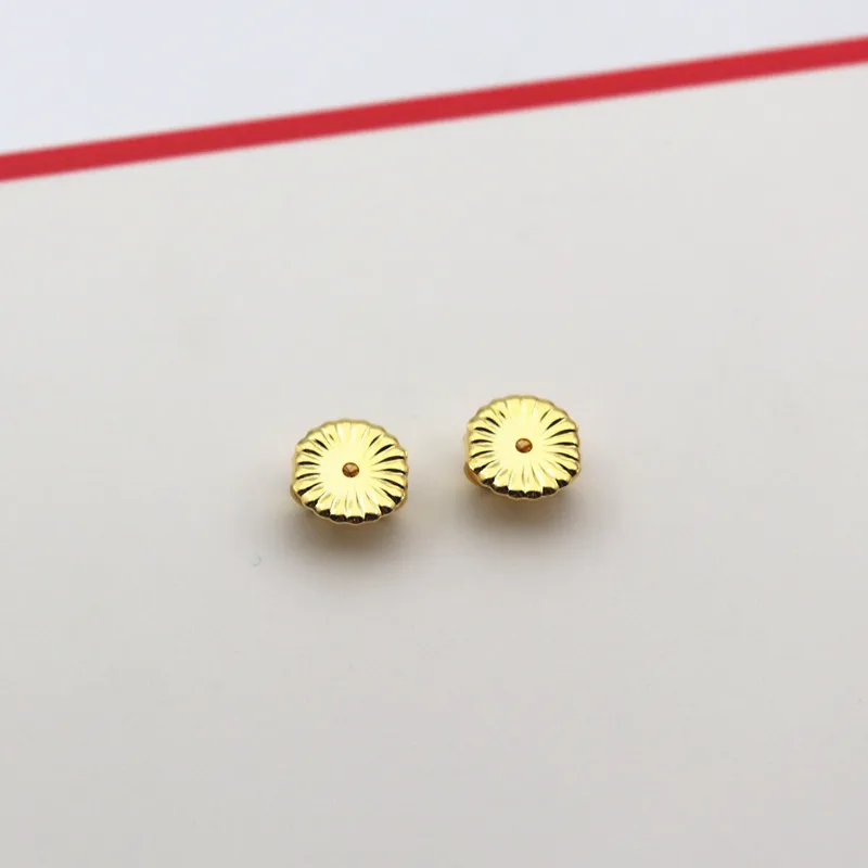 1 Pair Solid 925 Sterling Silver Ear Studs 6mm  Earring Back Fixing DIY Jewerly Making Components Accessories Finding