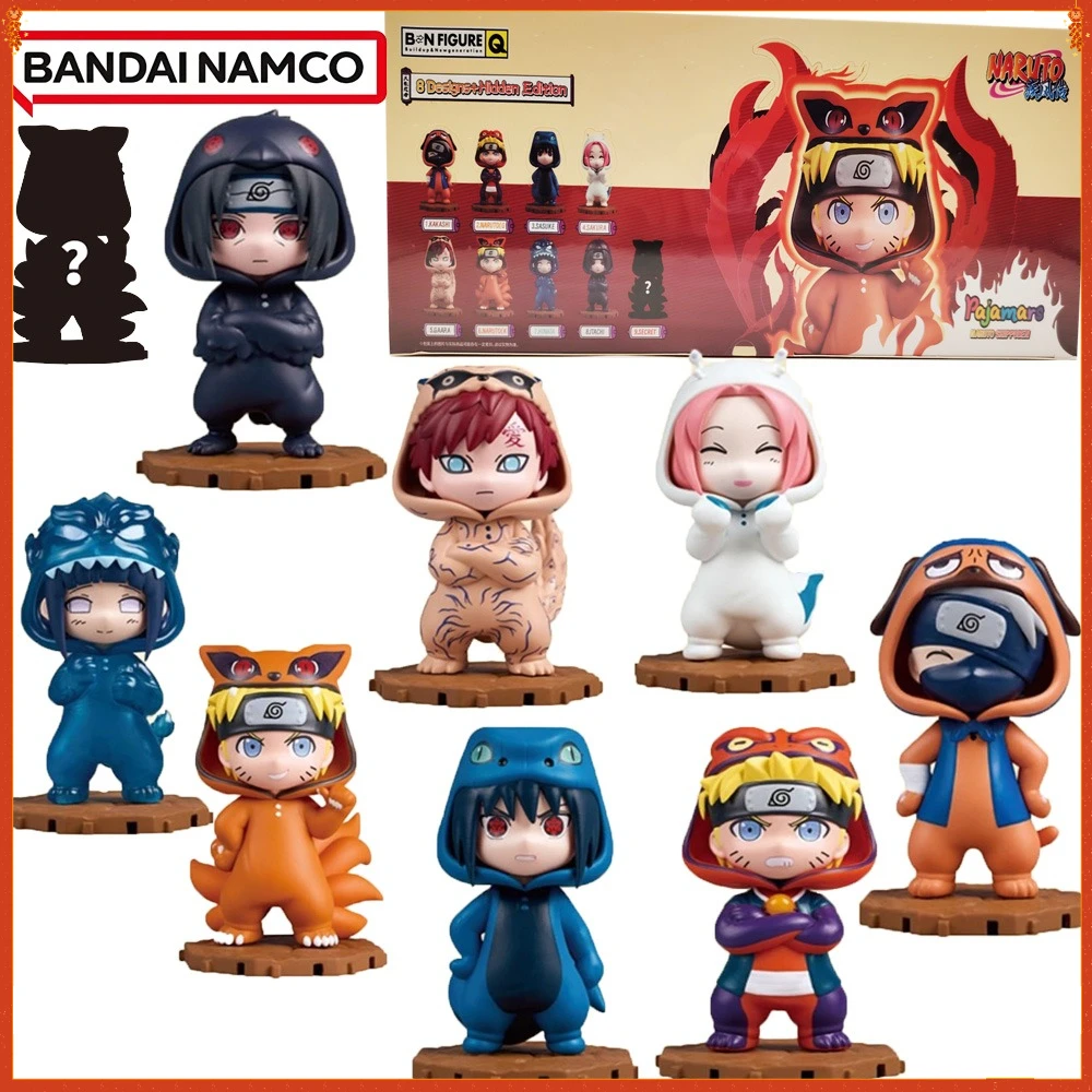 

New Genuine Bandai Naruto Shippuden Series Blind Box Cartoon Style High Value Cute Figures Decoration Model Kids Surprise Gifts