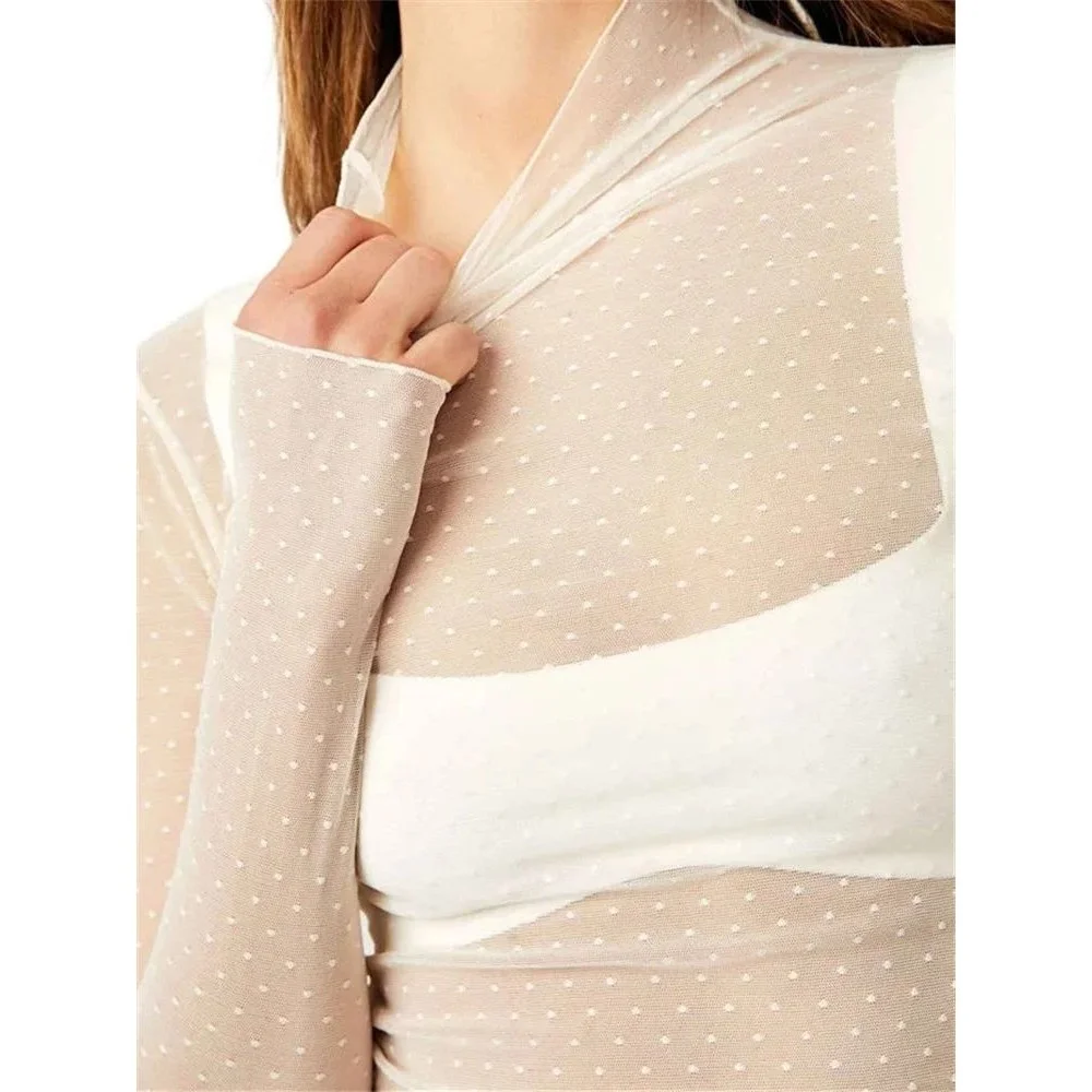 تي شيرت نسائي Me Dot Long Sve Turtlene بقصة ضيقة تي شيرت Cleanfit Sle للسيدات مجموعة الشتاء 206 مادة أخرى #3