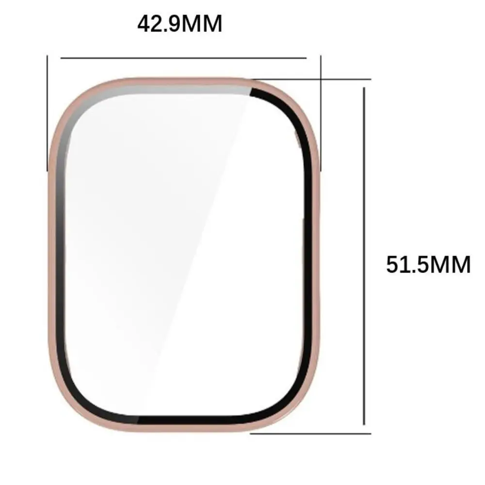 PC+Tempered Protective Case Anti-Scratch Smart Watch Screen Protector Hard Full Coverage Cover Shell for Redmi Watch 5 Active
