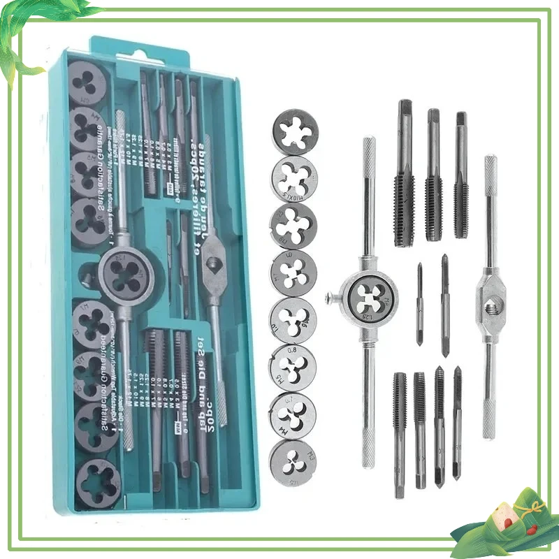 Multifunction Tap and Die Set 12/20PCS M3-M12 Metric Screw Thread Plugs ...