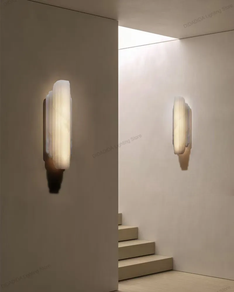 

Modern Oblong Snow Marble Chandelier Lamp Brass Black Finish Lustre Dimmable for Living Dining Room Ceilings