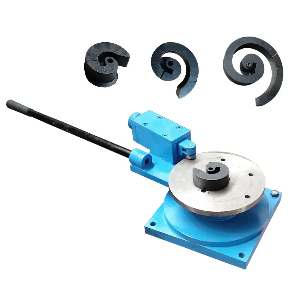 Manual Bending Machine, Flat Iron Round Steel Manual Scroll Bending Machine Simple Operation