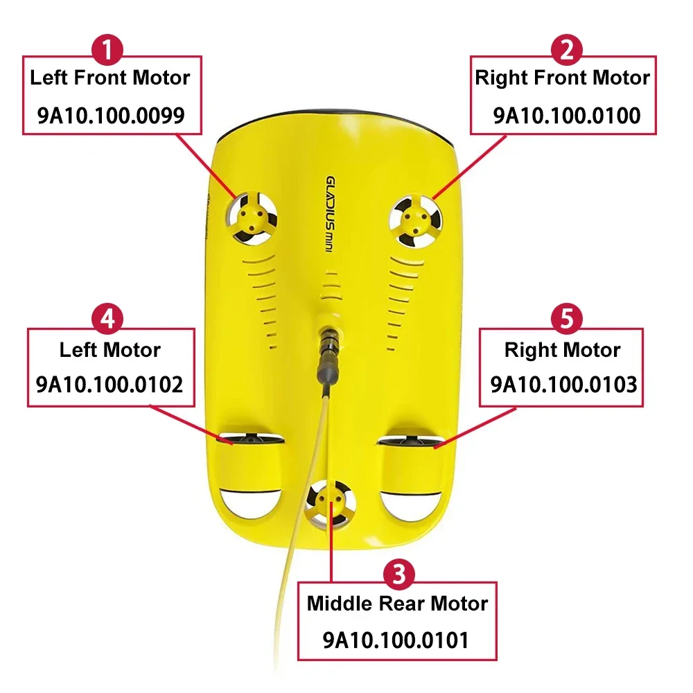 Original Chasing - Gladius Mini Left / Right / Left Front / Right Front / Middle Rear Motor Repair Parts In Stock