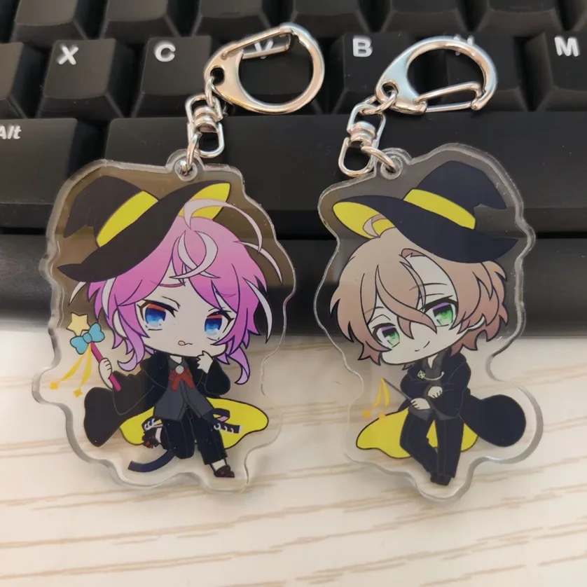 Anime Hypnosis Mic Figures Amemura Ramuda Aohitsugi Samatoki Cosplay Halloween Acrylic Key Chains Jingūji Jakurai Cute Pendant