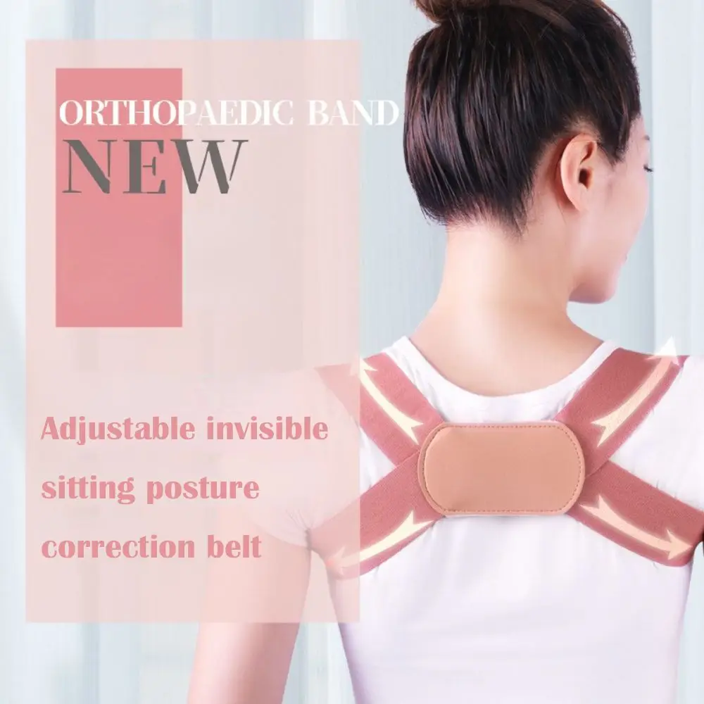 

Adults Adjustable Lumbar Back Shoulder Clavicle Sitting Position Back Support Belt Posture Corrector Hunchback Corrector