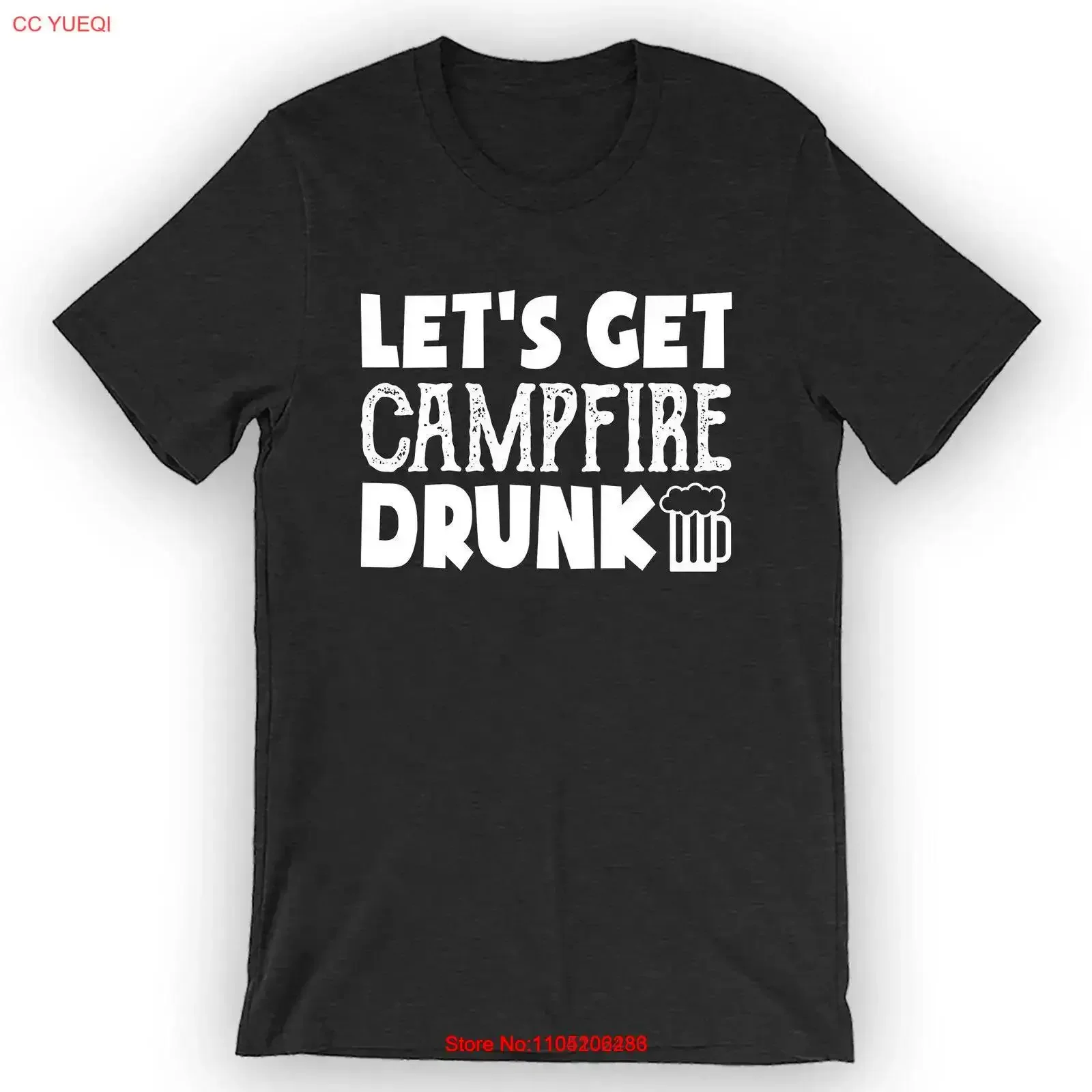 

Let's Get Campfire Drunk T Shirt vintage Washed homme Versatile Stylish fashion Unisex designer clothes Breathable streetwear