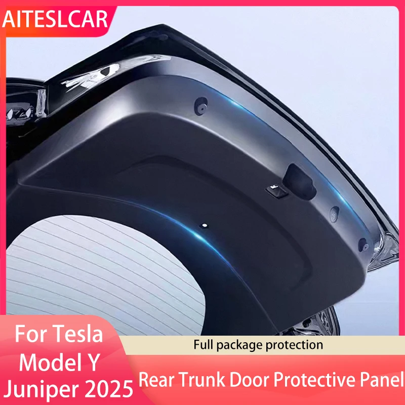 

For New Tesla Model Y Juniper 2025+ Trunk Tailgate Guard Pad TPE Rear Trunk Door Protective Mat Anti-dirty Mat Car Accessories
