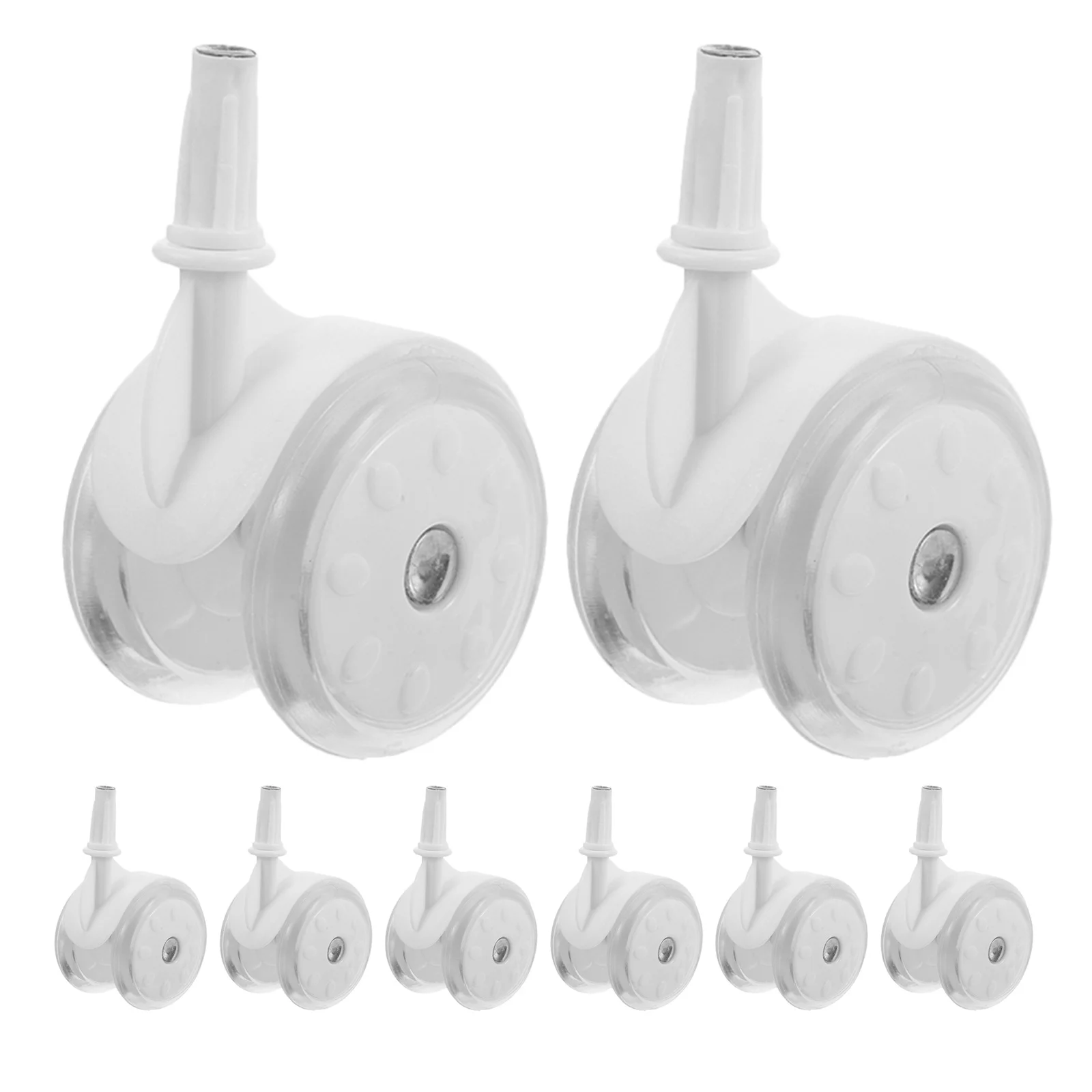 

8Pcs Baby Walker Wheel Replacement Plastic Rubber Casters Universal Stroller Wheel Parts for Infant Walkers Baby Stroller