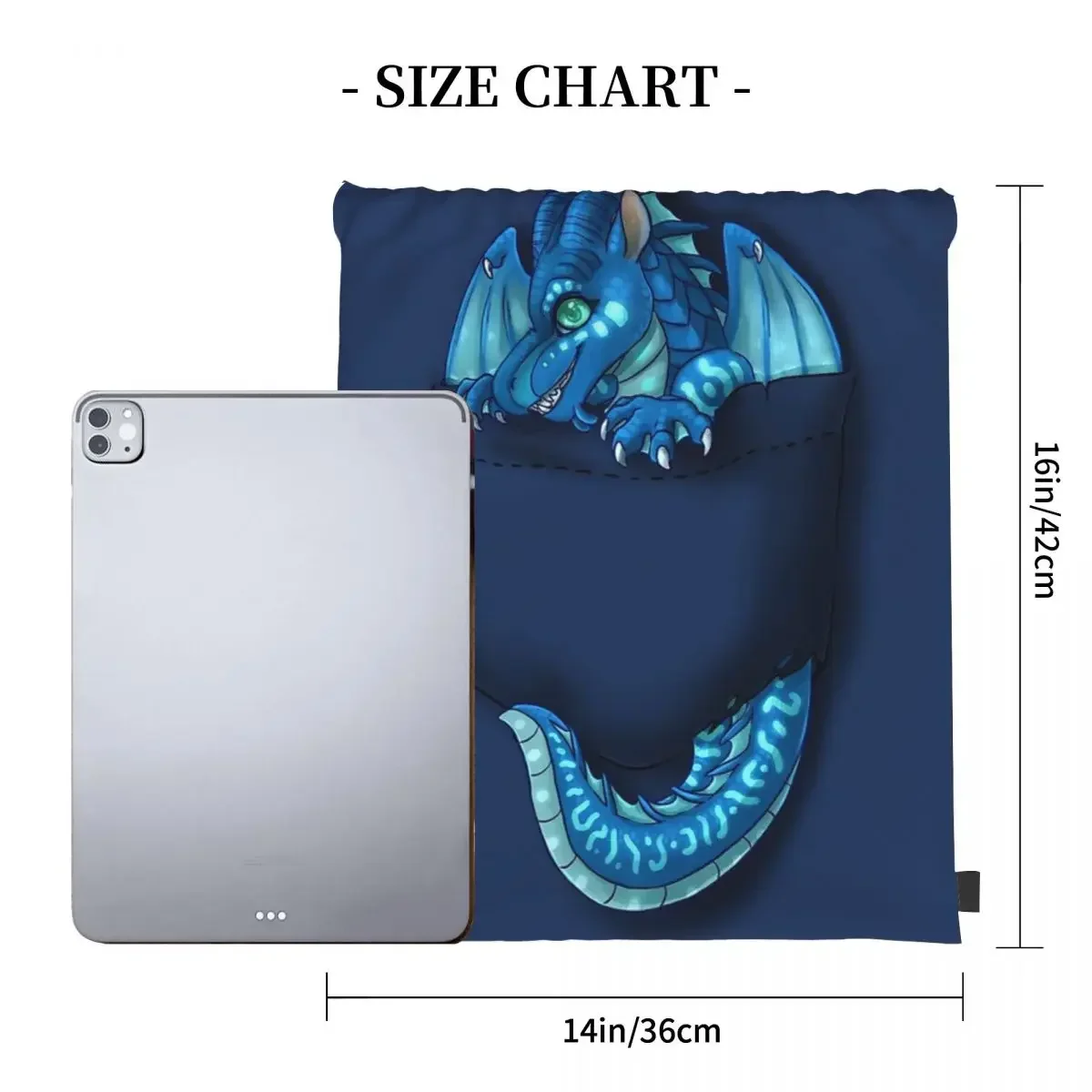 Wings Of Fire - Pocket Tsunami Dragon Backpacks Fashion Portable Drawstring Bags Sundries Bag BookBag For Man Woman School